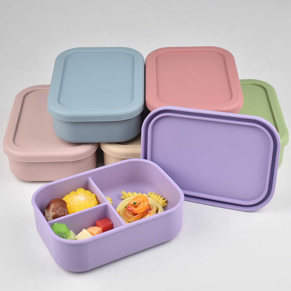 Baby Food Jars - صندوق غداء بينتو من السيليكون مكون