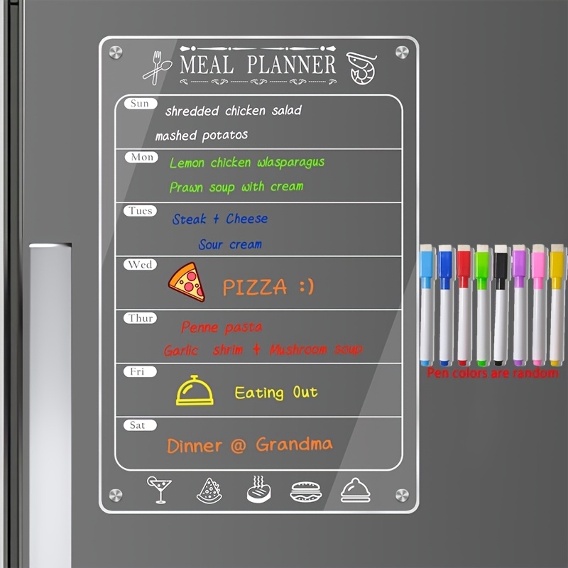 Baby Food Schedule - لوحة قائمة طعام أكريليك للمطبخ، مخطط