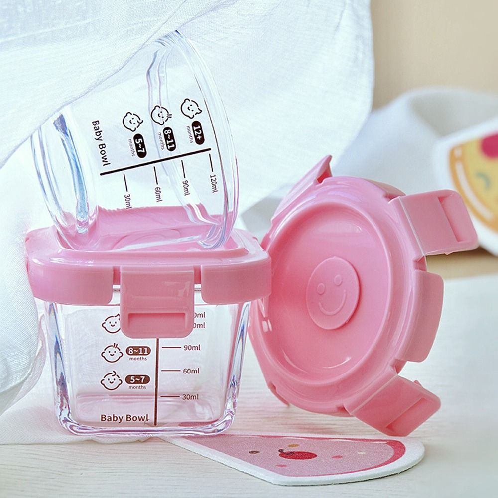 Baby Food Jars - صندوق تخزين طعام زجاجي للأطفال ،