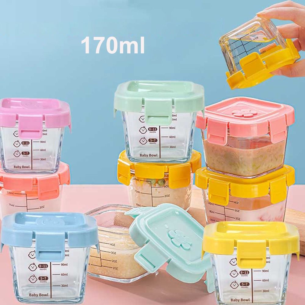 Baby Food Jars - صندوق زجاجي لتخزين الطعام للأطفال الصغار