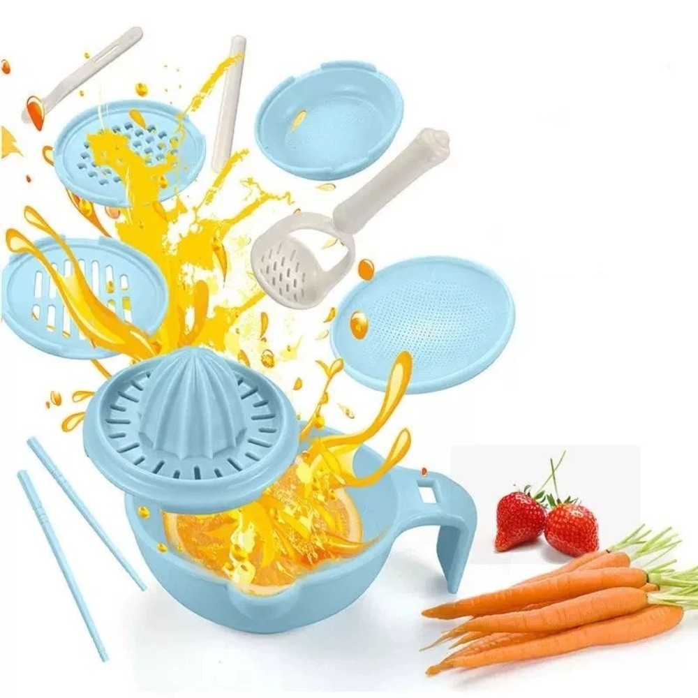 Baby Food Grater - وعاء طحن أغذية الأطفال بلون موحد،