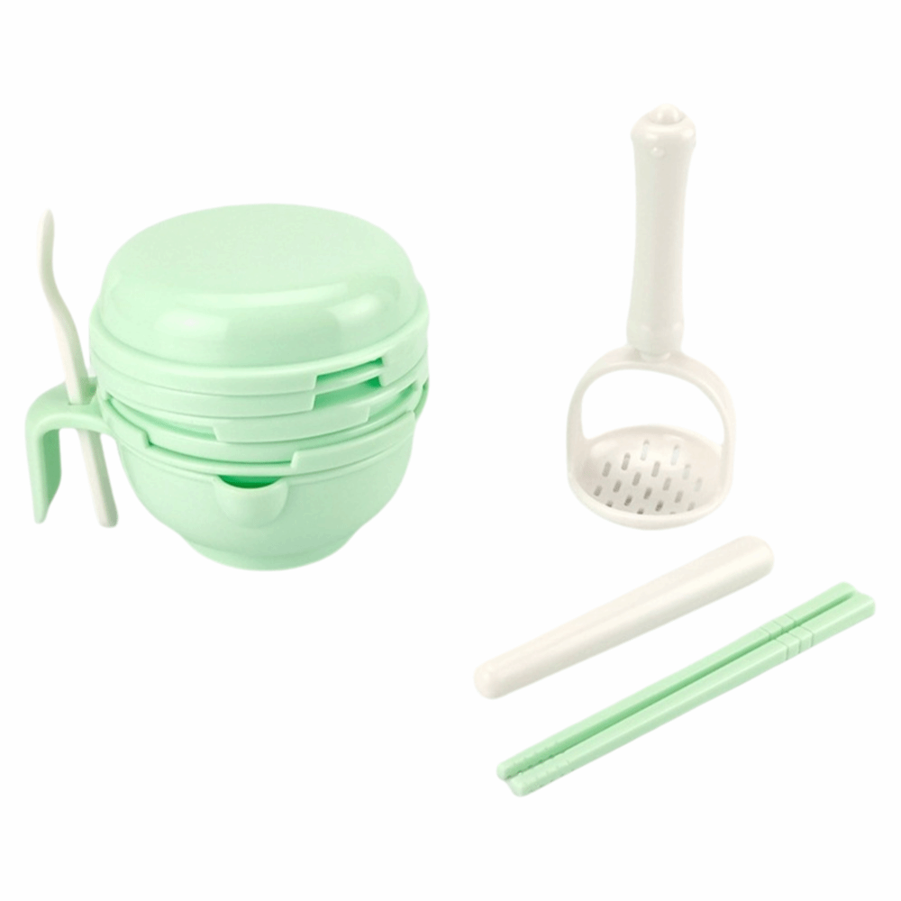 Baby Food Grater - وعاء طحن أغذية الأطفال بلون موحد،