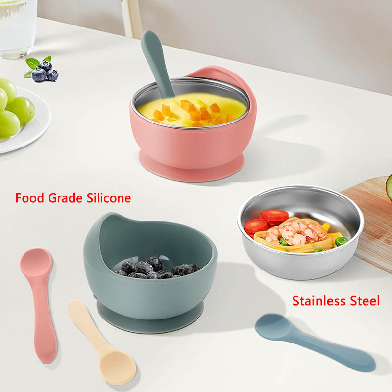3 قطعة مجموعة وعاء تغذية الطفل - مراجعة Baby Food Kit وسعره