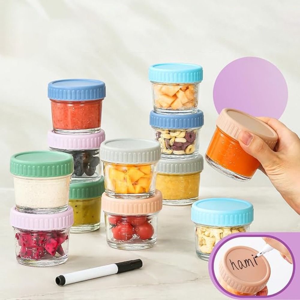 6 قطعة جرة ميسون الزجاج جرة أغ - مراجعة Baby Food Jars وسعره