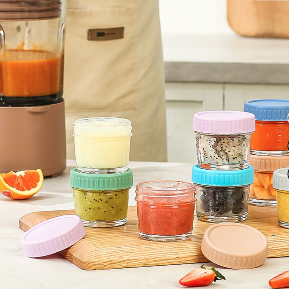 6 قطعة برطمان طعام للأطفال زجا - مراجعة Baby Food Jars وسعره
