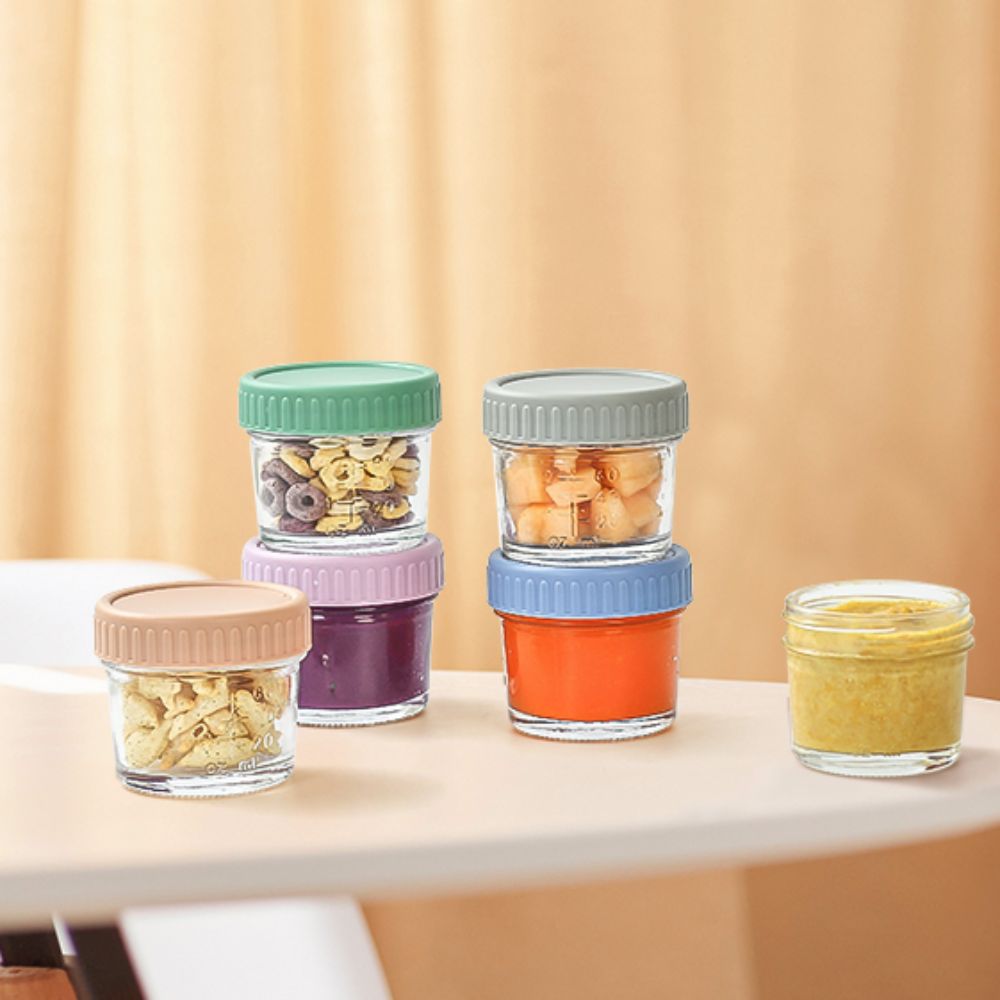 6 قطعة برطمان طعام للأطفال زجا - مراجعة Baby Food Jars وسعره