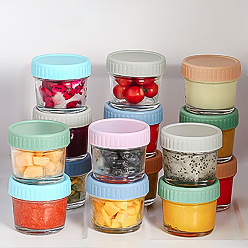 6 قطع من أوعية زجاجية لطعام ال - مراجعة Baby Food Jars وسعره