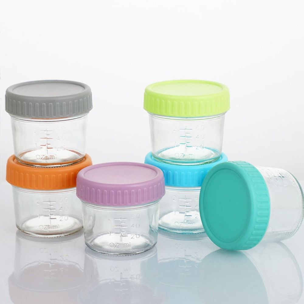 6 قطع من أوعية زجاجية لطعام ال - مراجعة Baby Food Jars وسعره
