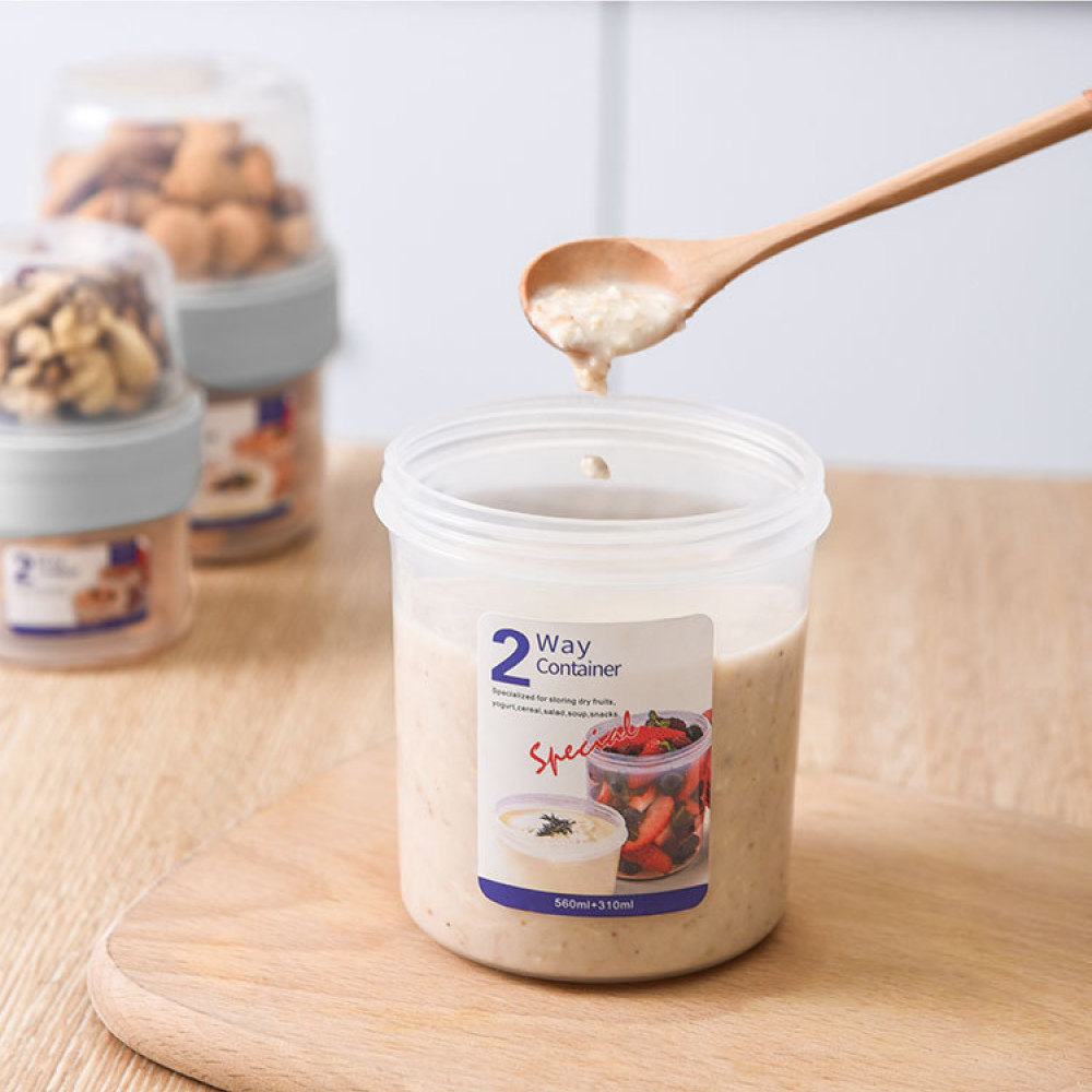 حاوية طعام محمولة مزدوجة الطبق - مراجعة Baby Food Jars وسعره